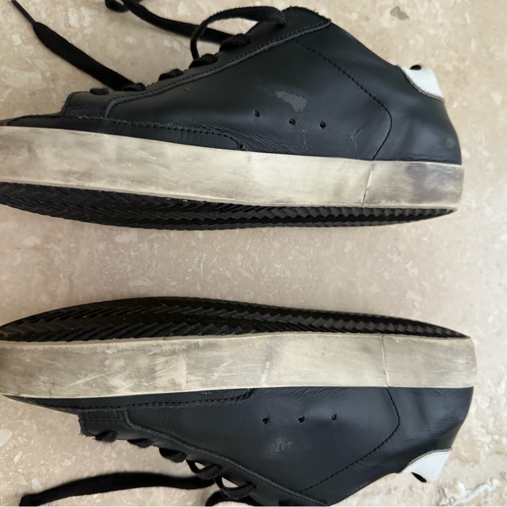 Golden Goose EUC Superstar Black Leather Trainers Size 37 - Picture 7 of 14